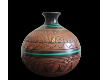 Gorgeous Signed Navajo Vase