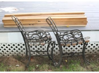 Wrought Iron Benches, DIY