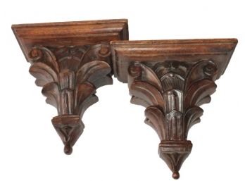 Beautiful Wooden Carved Shelves