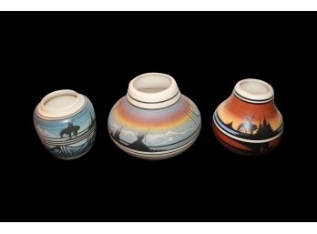 Beautiful Signed Native American Style Pottery Collection