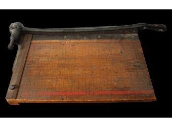 Awesome Antique Paper Cutter By Milton Bradley