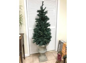 Lighted Holiday Pine In Urn