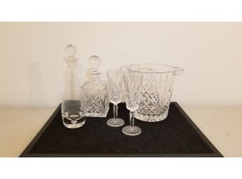 Lead Crystal Ice Bucket And More