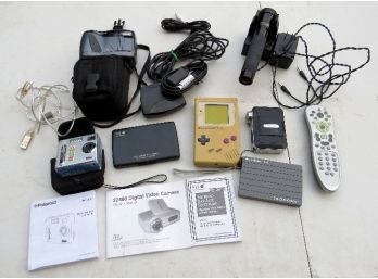 Misc. Electronics Lot - Digital Cameras, Nintendo Gameboy, Rechargeable Flashlight & More