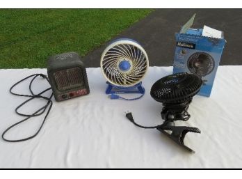 When Things Run Hot & Cold, You're Ready Either Way - Ceramic Heater & 2 Fans