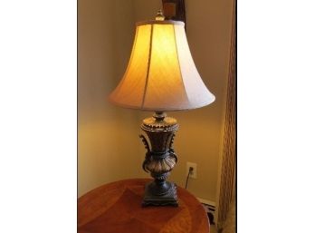 Single Metal Grecian Urn Lamp - In Working Condition