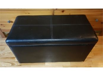 Black Storage Ottoman