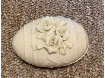 Ceramic Easter Egg With Beautiful Flowers