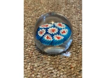 Red, White And Blue Paperweight