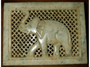 Ivory Stone Trinket Box