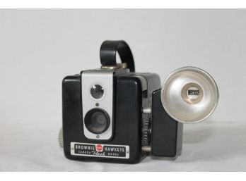 Vintage Brownie Hawkeye Camera Model With Flash