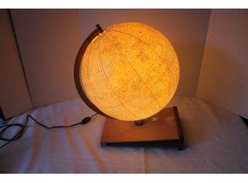 Vintage 1950's Clip-On Table Light Up Globe