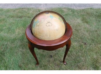 Heirloom Globe By Replogle On Wooden Stand