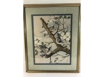 Framed Bird Print 24 X 20