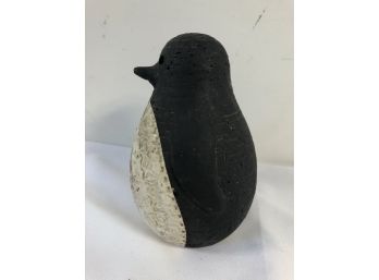 Signed Ceramic Penguin Figurine 6' Tall