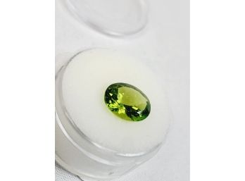 3ct 11x9mm Oval Cut Chinese Peridot Loose Gemstone