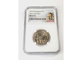 2019 D Sacagawea $1 Dollar MS67 PL  Slab NGC