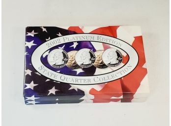 2002 Platinum Plated State Quarter Uncirculated Set