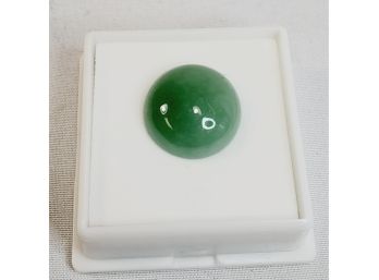 Large 16mm Cabochon Cut Enhanced Green JADE Loose Gemstone