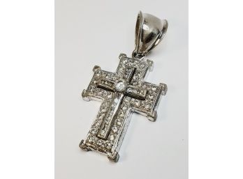 Vintage Heavy Sterling Silver Cross