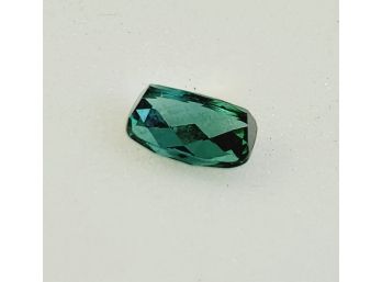 .3 Ct Emerald Cut 6x4mm Teal Tourmaline Loose Gemstone