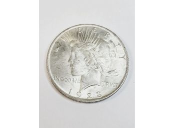 1923 Peace Silver  Dollar Uncirculated (98 Years Young)