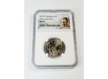 2019 P Sacagawea $1 Dollar MS67 Slab NGC