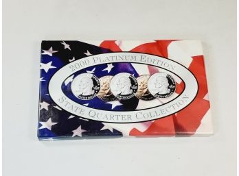 2000 Platinum Plated State Quarter Uncirculated  Set