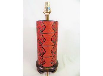 Handsome Vintage MCM Fredrick Cooper Chinoiserie Asian Inspired Table Lamp - Working!