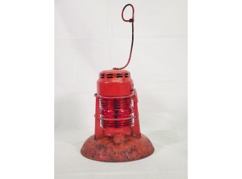 Antique Dietz Traffic Gard Red Kerosene Railroad Lantern