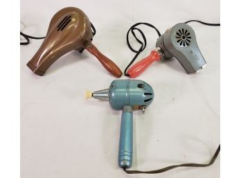 Vintage Collection Of Hair Dryers-Gilbert & Eskimo  & Gilbert Personal Massager