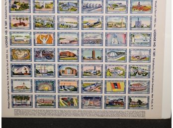 1939 New York World's Fair - Officially Licensed Poster Stamp Sheet