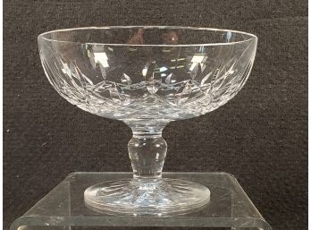 Beautiful Signed Waterford Crystal Pedestal Candy Dish Bowl