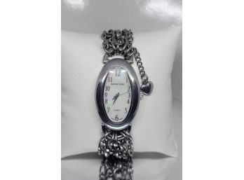 Simona Collini Silvertone Chain Band Watch