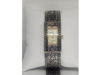 Geneva Platinum Bangle Watch