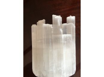 2LB.5oz  ,4 .4 Inches , Selenite Candle Holder