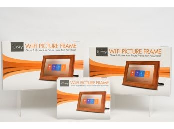 NEW! Set Of Three ICozy WiFi Picture Frames