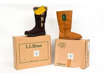 NEW! L.L. Bean Wicked Good Shearling Boot And More (size 9)
