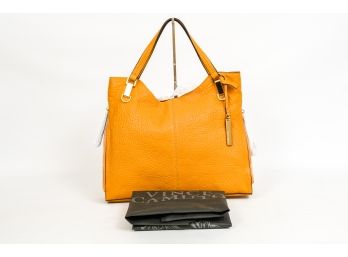 NEW! Vince Camuto Leather Group Eliza Tote In Ochre