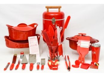 Rachel Ray Cookware, Prepology Utensils, Portable Cooler, Technique Cast Iron Oval Casserole And More