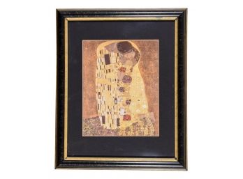 Gustav Klimt 'the Kiss' Framed Print