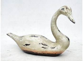 A Cast Acrylic Life Size Swan Decoy
