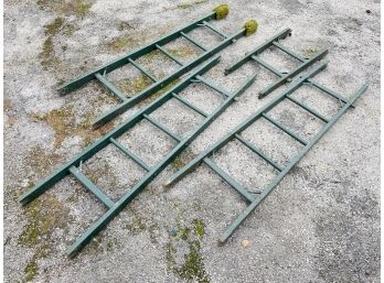 A Vintage Lamplighters Ladder - In 4 Parts