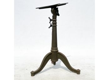 An Antique Cast Iron Adjustable Table Base