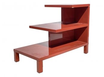 A Modern Lacquerware Nightstand Or End Table (AS IS)