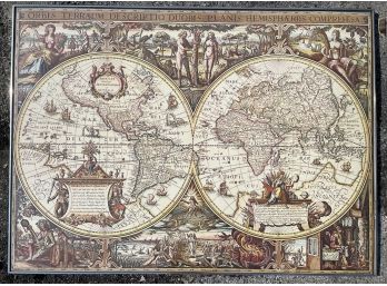 A Framed World Map Print