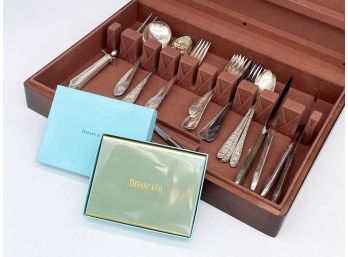 Vintage Silverplate In Box And Tiffany Playing Cards