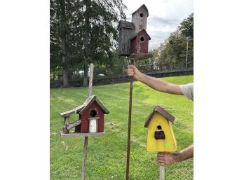 Artisan Made Birdhouses From Old Farm Equipment
