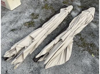 A Pair Of Reticulating Arm Umbrellas (No Bases)