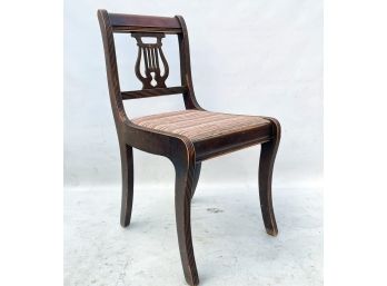 A Lyre Back Side Chair